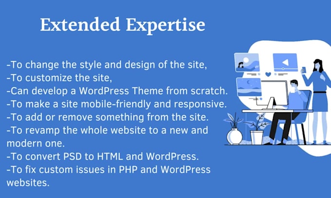 fix bugs and develop HTML, CSS, PHP, wordpress websites