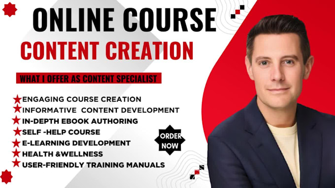 create online course content, ebook online course creation, course curriculum