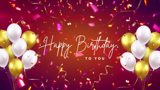 Personalized birthday wishes with professional voice over by ...