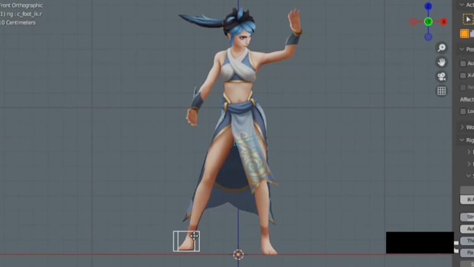 rig 3d characters for animation and game engines in blender