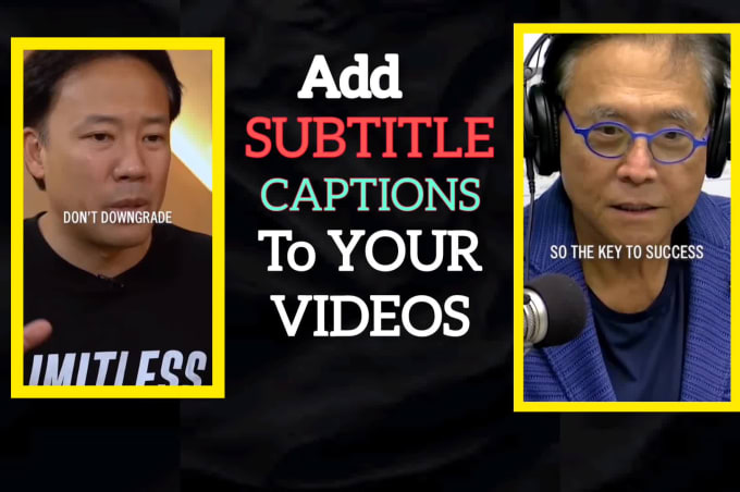 Edit and add catchy subtitles and caption to reels, tiktok, youtube