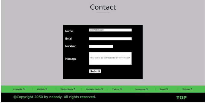 create a modern responsive HTML CSS landing page for you