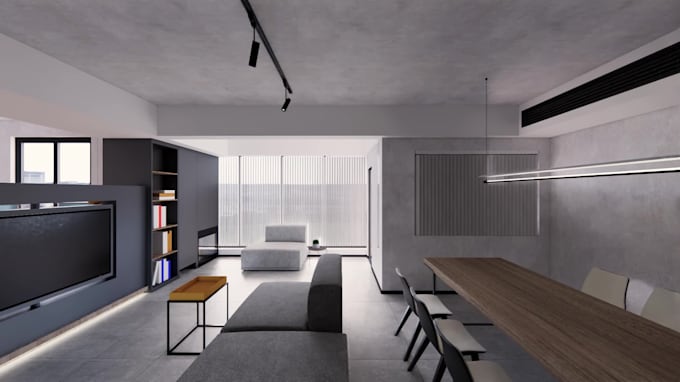 do 3d interior and architectural walking through