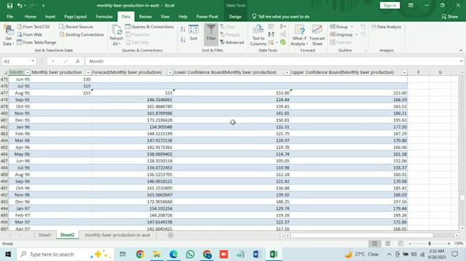 build predictive time series forecasting models in r or excel