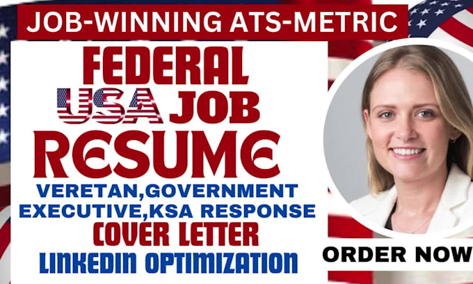 Write a professional federal resume for usajobs, ses, ats, and ...