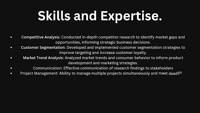 analyze your market, target audience, and trends