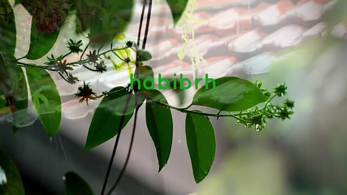 create relaxing rain video with rain sound