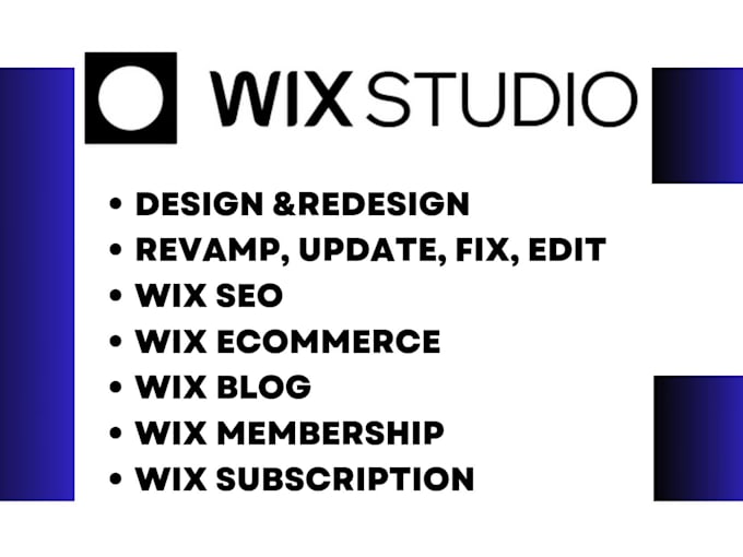 do a professional wix website design, SEO expert wix studio website redesign fix