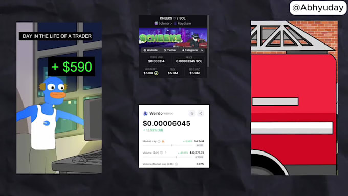create ponke animation for memecoins