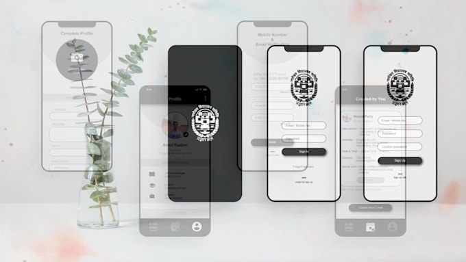 design mobile and web UI UX, wireframe and prototype