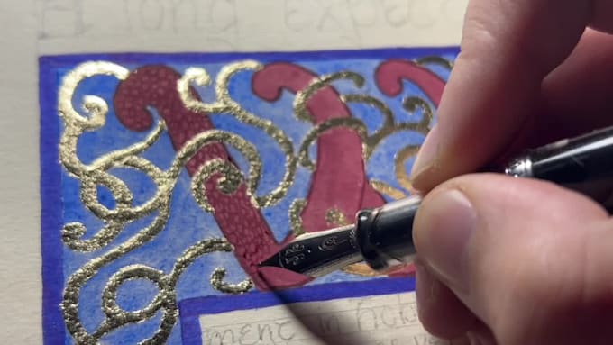 illuminate a medieval manuscript