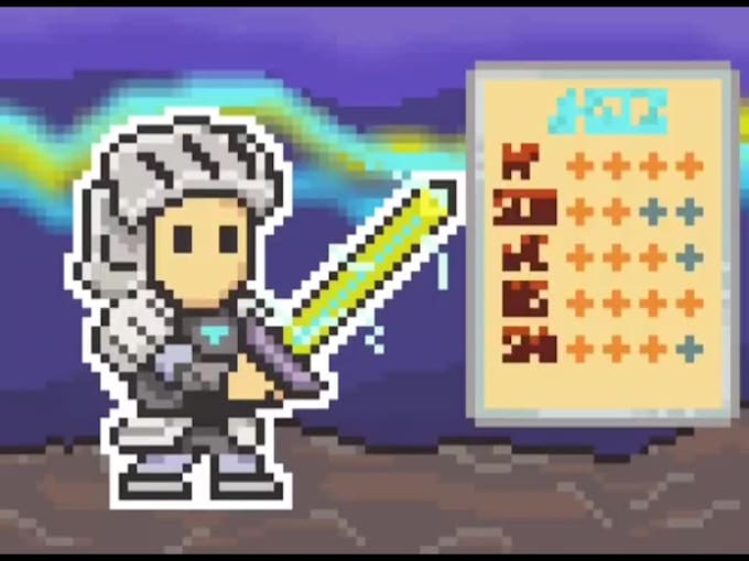 make custom 8bit pixel art design logo
