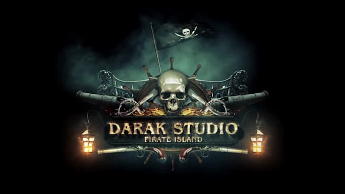 create pirate logo intro and cinematic effect