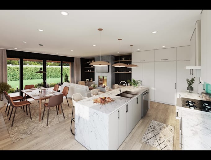 create high quality interior visualization and fast turnaround