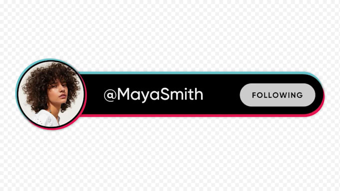 make an animated tiktok follow overlay