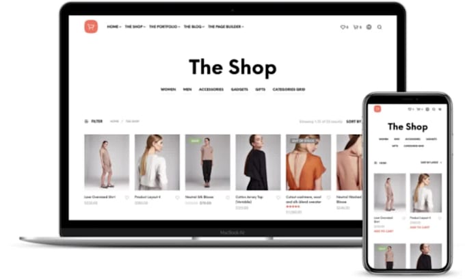 design ecommerce website using woocommerce online store