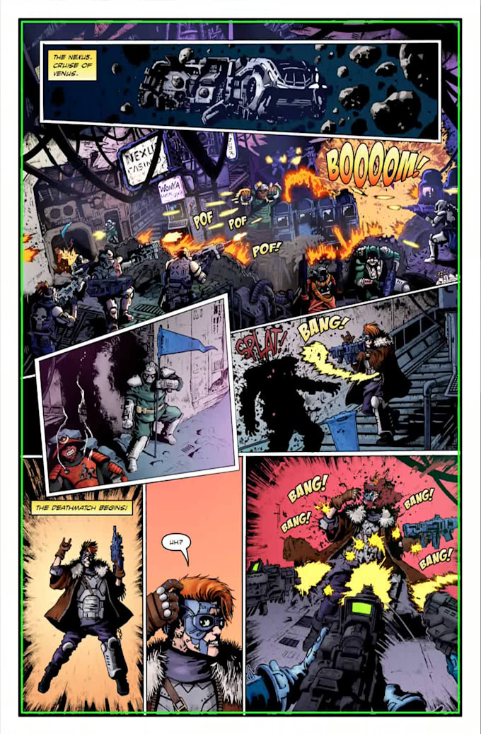 do professional comic lettering