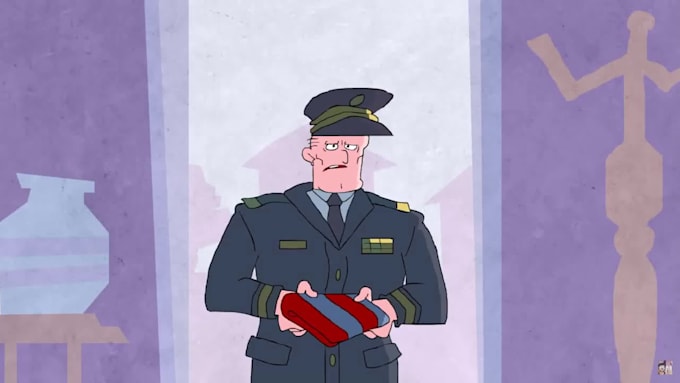 create a professional 2d animated cartoon video