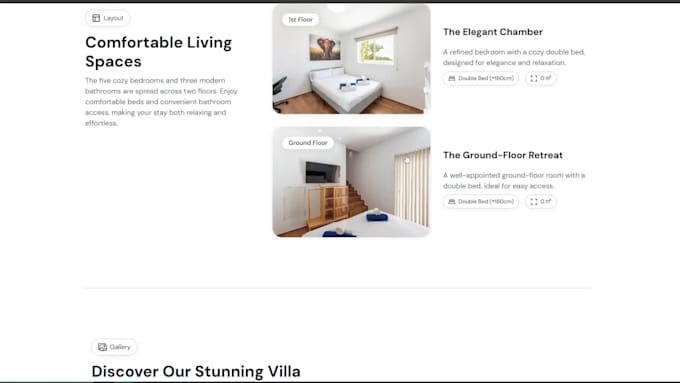 create a landing page with animations