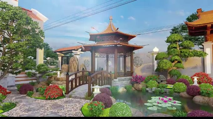 design japanese garden, zen garden, koi pond, rock garden, japanese landscape
