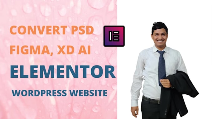 do elementor wordpress website from figma, PSD, image, clone elementor page