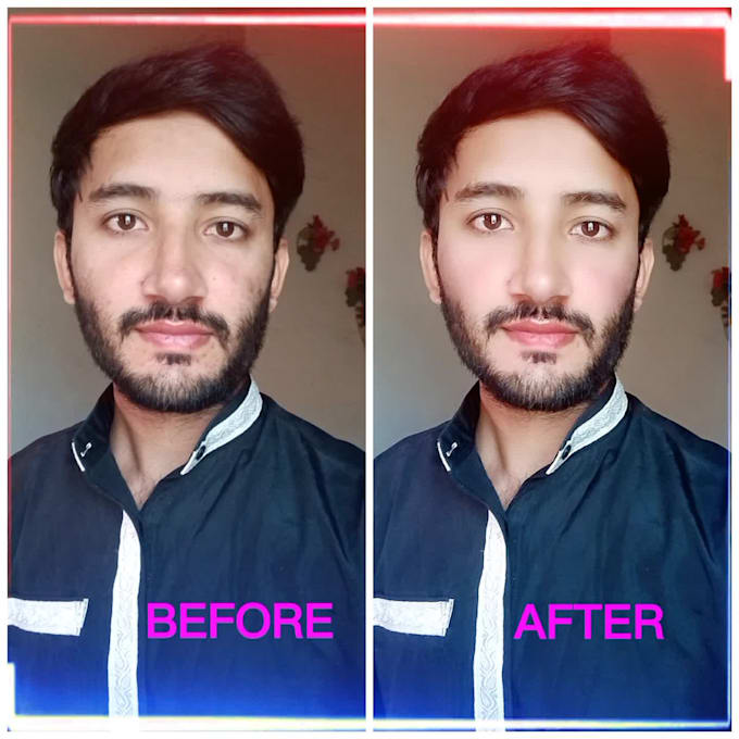 retouch your image with high quality and remove blemish