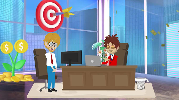 create professional 2d animation explainer video in 24 hours