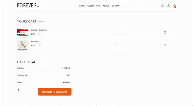 develop a responsive ecommerce website with modern UI and full functional