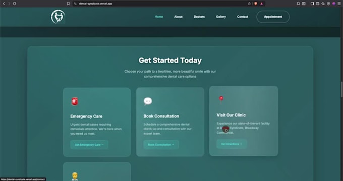 a modern react js website, landing page or saas frontend
