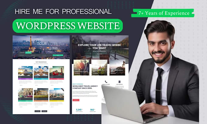develop travel agency wordpress website in 36 hours