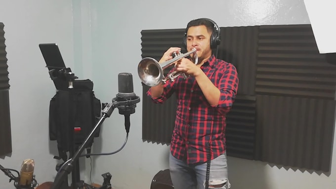going to record a professional trumpet session