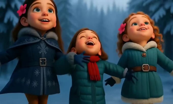create realistic ai music video ai art ai animation ai story in 3d pixar style