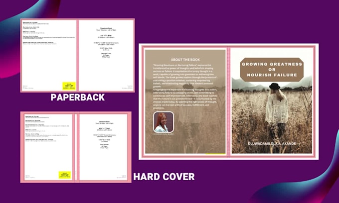 design and upload kindle paperback hardcover books formatting for amazon kdp
