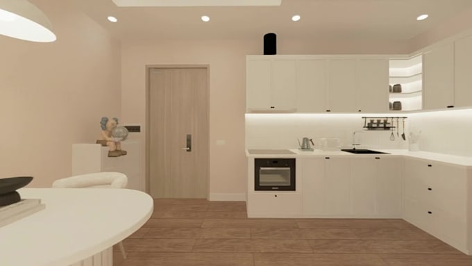 do 3d modelling, interior design and realistic 3d rendering