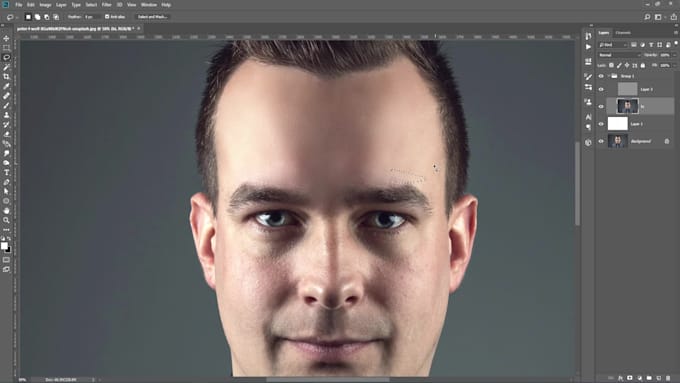 do skin retouch and edit your image
