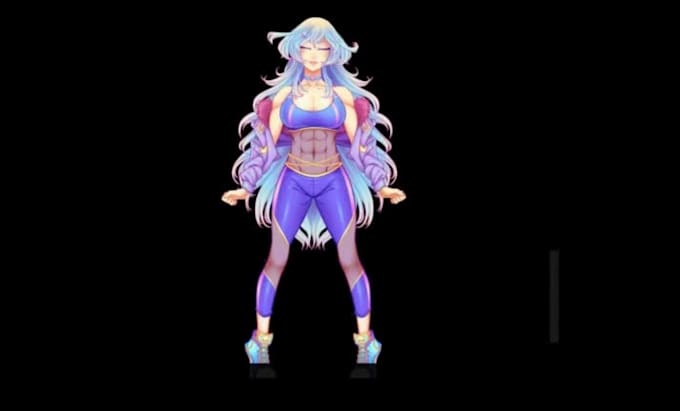 create cute live 2d vtuber model fully rigged custom vr chat anime character