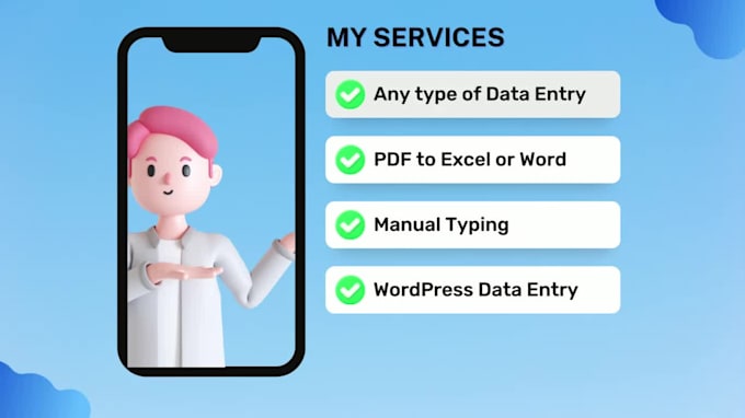do manual data entry typing work, copy paste data collection