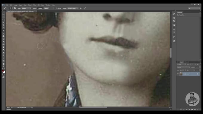 do image restoration, restore old images, image retouching and image editing
