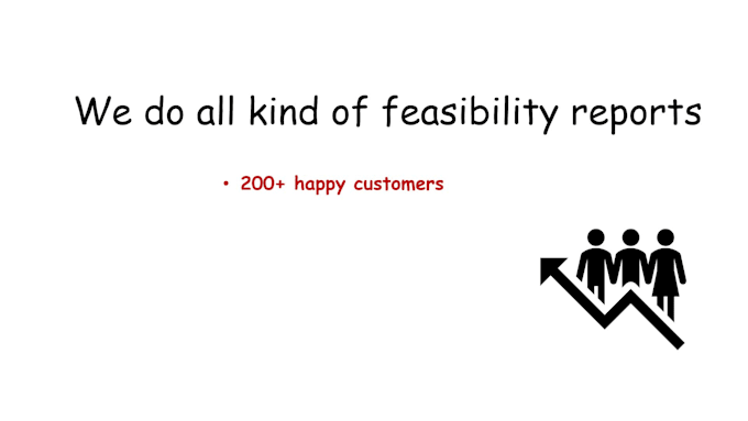 prepare feasibility study report or business plan