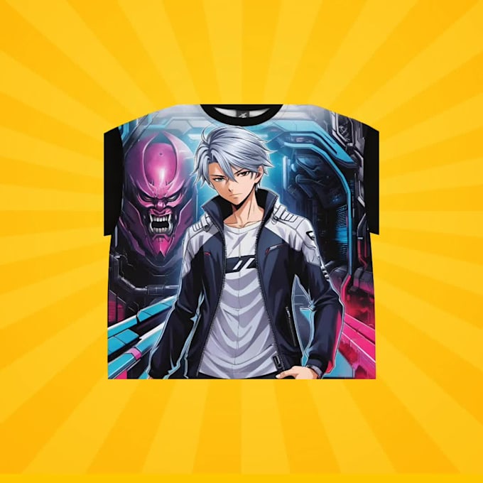 make custom streetwear tshirt designs with japanese anime vibes