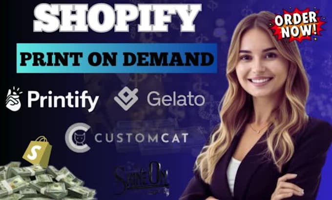 create shopify print on demand pod store with printify