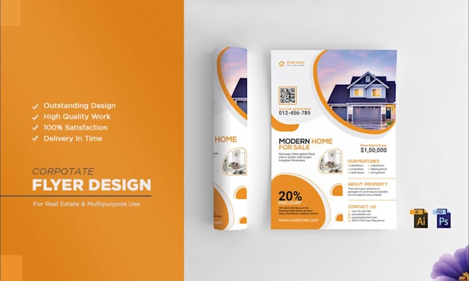 design professional corporate business flyer