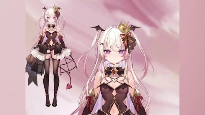 design and rig live 2d vtuber model and 3d vtuber vrchat avatar in vtube studio