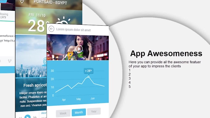 make interactive app promo video