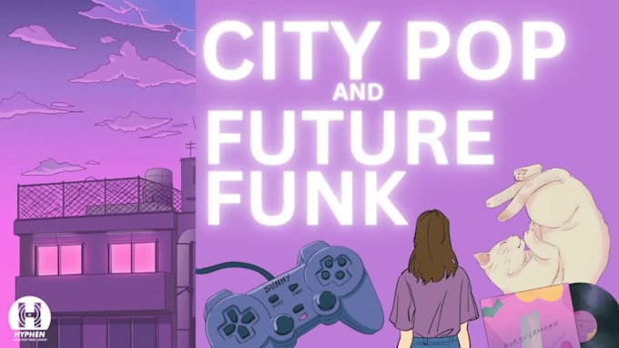 80s inspired city pop and future funk with retro vibes
