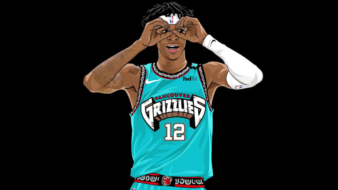 draw sports illustration for athletes or anything
