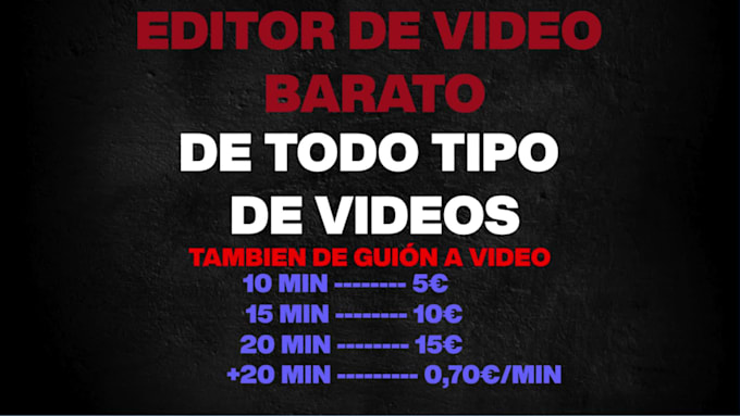 editor de video barato y bueno