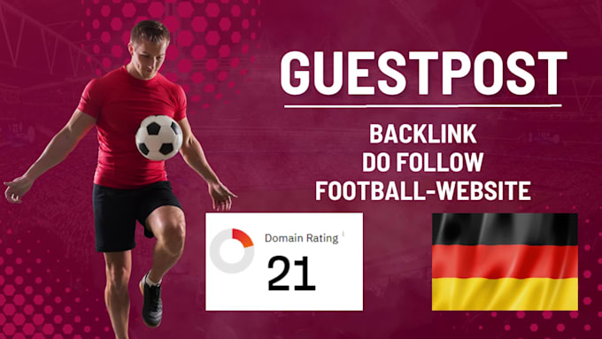 create a guest post with SEO backlink from my german da28 sports website