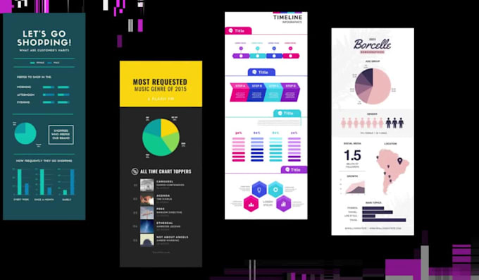 do information infographic design using web illustration and charts