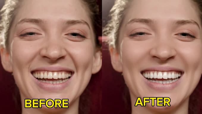 professionally retouch and edit your face in videos